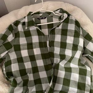 Dark green flannel